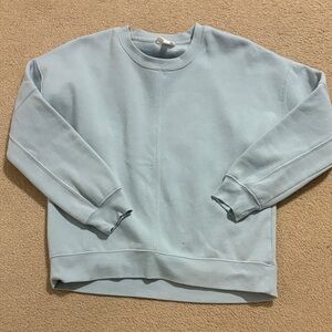 Hippie Rose Light Blue Pullover Sweatshirt
